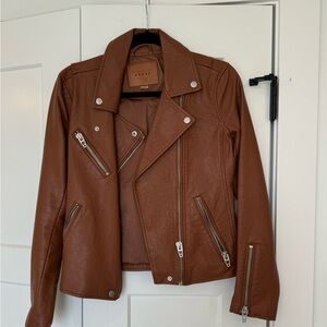 BlancNYC leather moto jacket